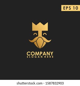 King Logo Design With Luxury. Modern Design. Vector Illustration