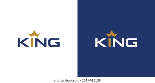 The King logo design is uniquely modern and professional