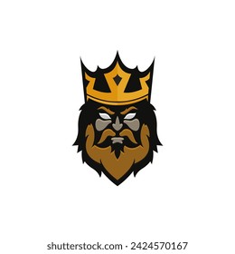König Logo Design Vektor-Kunst