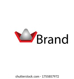 Diseño del logotipo del rey.Diseño del logotipo abstracto 3D de la corona de los reyes.Idea moderna y creativa del diseño del logotipo para cualquier empresa