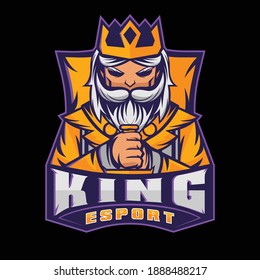 King Logo For Esport Team