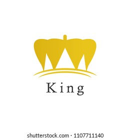 King Logo Icon Vector Template Design Illustration