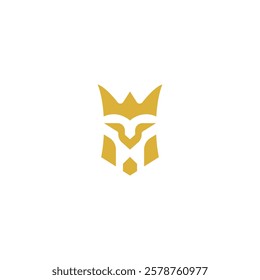 King logo. Royal logo. Luxury logo. King face logo. King and crown 