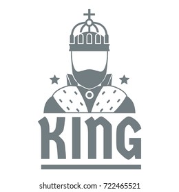 King logo. Simple illustration of king vector logo for web