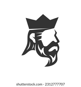 king logo template. Icon Illustration Brand Identity. Isolated and flat illustration. Vector graphic