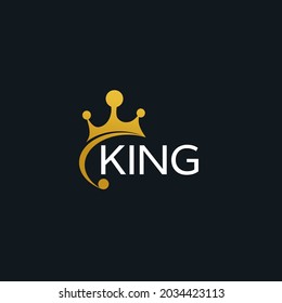 King logo template. king icon. Words of kings and crowns. Graphic logo design,