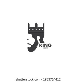 King logo vector icon illustration design 