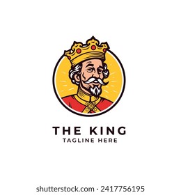 The king logo vector illustration