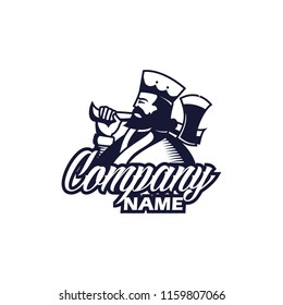 King Lumberjack Logo