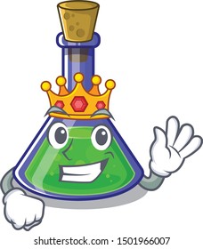 King magic potion on the cartoon table