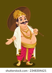 King Mahabali in Onam festival of kerala