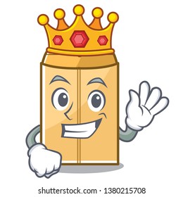 King mailer envelope isolated in the cartoon