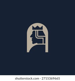 the king man logo design