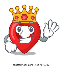 King map marker navigation pin mascot cartoon