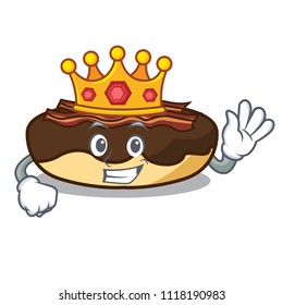King maple bacon bar mascot cartoon