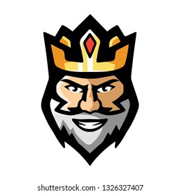 the king mascot cartoon design