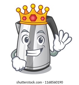 King mascot cartoon household kitchen electric kettle