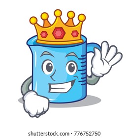 King measuring cup character cartoon