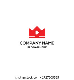 King Media logo design vector. 