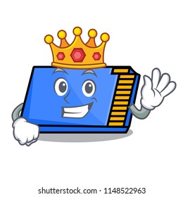 King memory card mascot cartoon