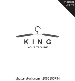 King Men's Clothing Store Logo Template Vector Eps 10