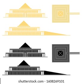 King Mentuhotep II Temple in Thebes city