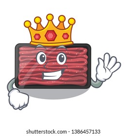 King minced meat in the cartoon shape