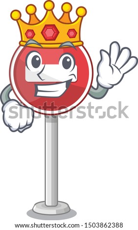 King miniature no entry on mascot table