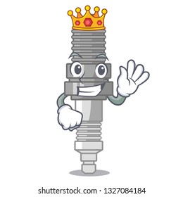 King miniature spark plug in cartoon shape