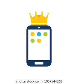 King Mobile Phone Logo Icon Design