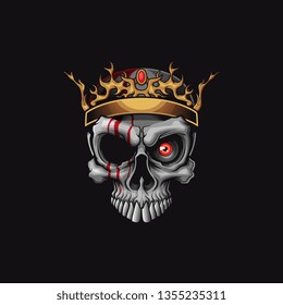King Monster Skull Red Eye