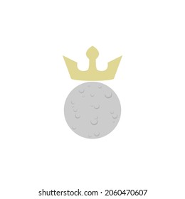 Logo de King moon, logotipo de negocios. Ilustración vectorial para logotipo, icono, plantilla