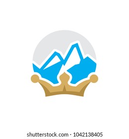 King Mountain Logo Icon Design