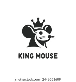 king mouse glory logo vector illustration template design