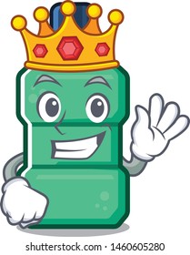 King mouthwash above the a sink mascot