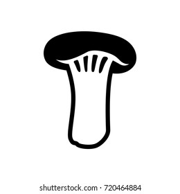 King mushroom vector icon