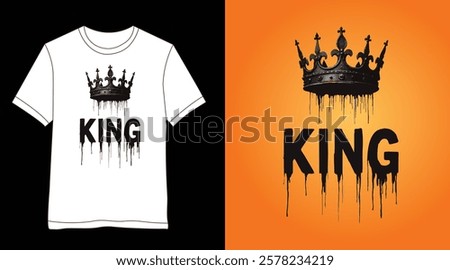 King of Nothing T-Shirt Design – Minimalist Graphic for Urban Apparel