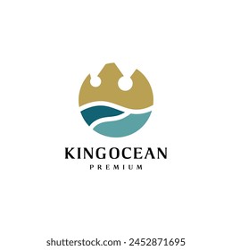 King ocean crown logo design inspiration 