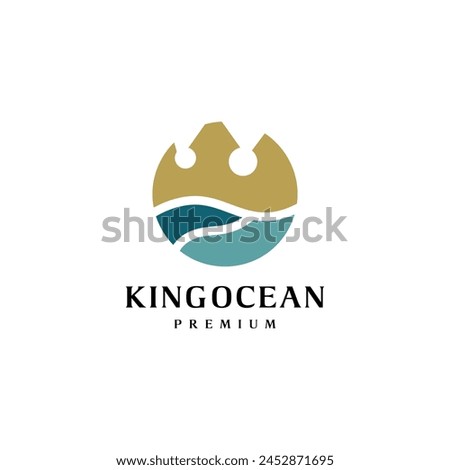 King ocean crown logo design inspiration 