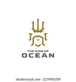 the king of ocean logo design