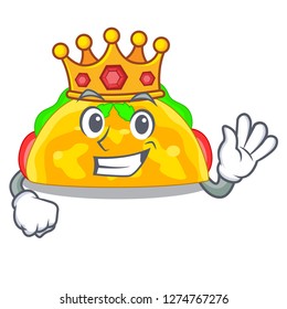 King omelette fried isolated on the mascot