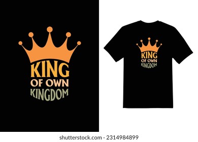 diseño de camisetas de tipo de reino del rey 