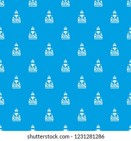 King pattern vector seamless blue repeat for any use