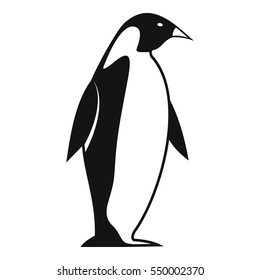 King penguin icon. Simple illustration of king penguin vector icon for web