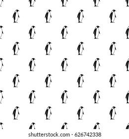 King penguin pattern seamless in simple style vector illustration