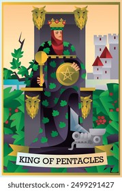 König von pentacles minor arcana tarot card