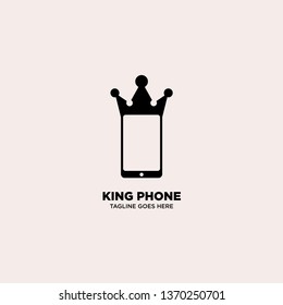 King Phone logo template, vector illustration - Vector
