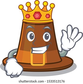 King pilgrim hat on a cartoon table