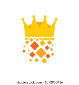 King Pixel logo Icon Design