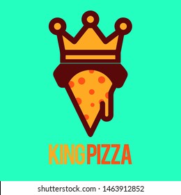 King Pizza Logo For Food Product